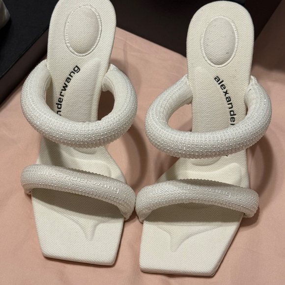 Alexander Wang white Juliet crystal heels (white) - Picture 12 of 15